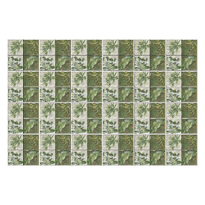 Csempe matrica Levelek a régi csempéken