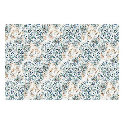 Öntapadós csempe matrica Virágos növényi motívum