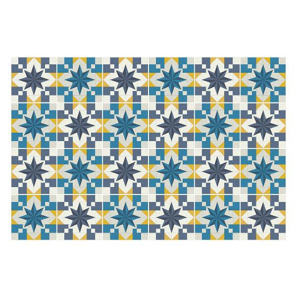 Csempe matrica Geometria csillagokkal