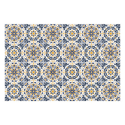 Csempe matrica Virágos mandalák egy rácsban