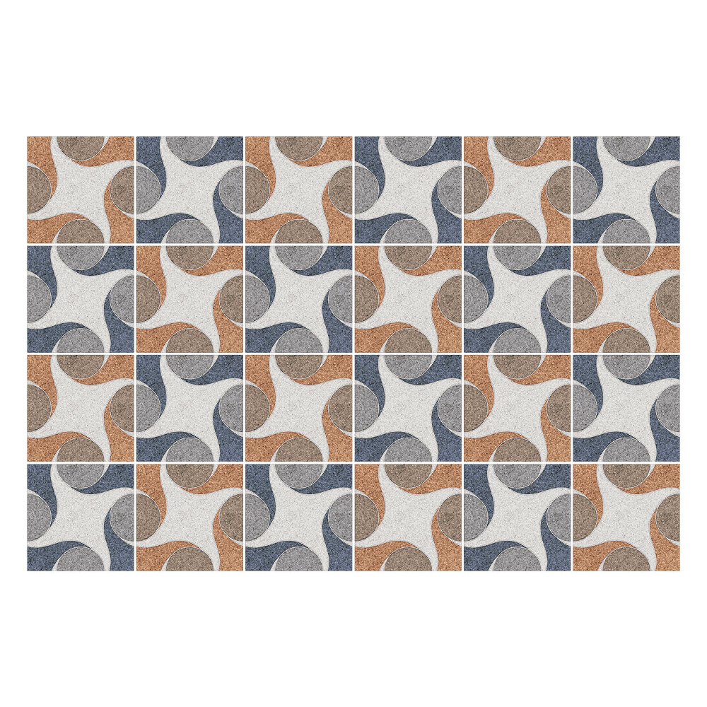 Öntapadós csempe matrica Geometriai formák az elrendezésben