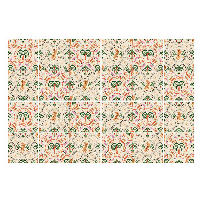 Csempe matrica Trópusi levelek és ananász