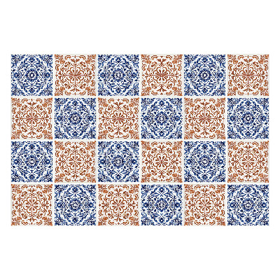 Csempe matrica Virágdíszek hálóban