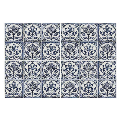 Csempe matrica Virágos elemek