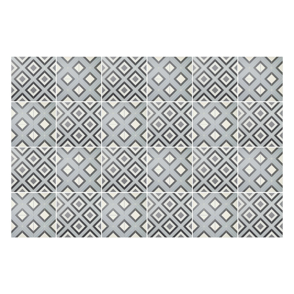 Öntapadós csempe matrica Geometriai rombuszok egy rácsban