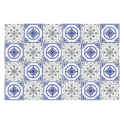 Öntapadós csempe matrica Klasszikus csempe díszekkel