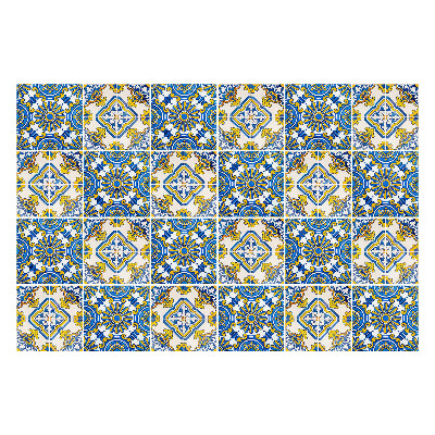 Öntapadós csempe matrica Dekoratív virágdíszek