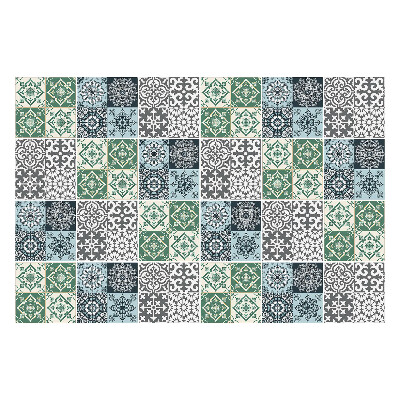 Öntapadós csempe matrica Színes mintás csempe