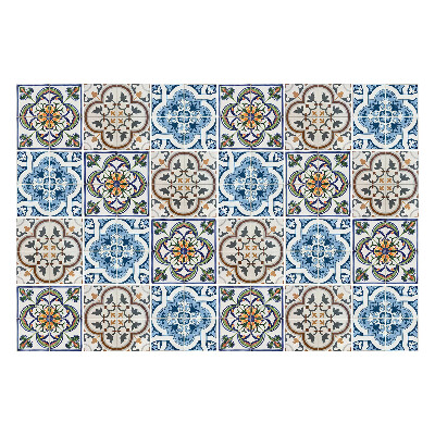 Csempe matrica Mozaik virágdíszek