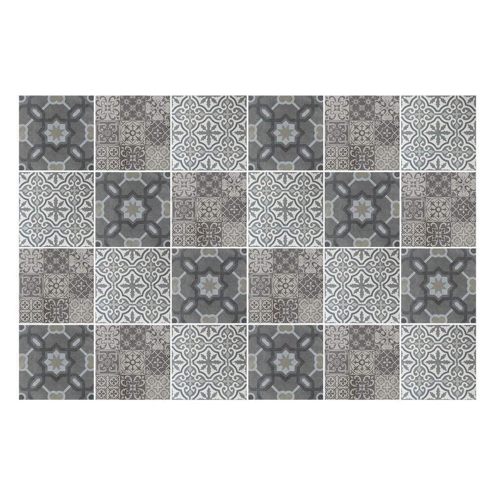 Öntapadós csempe matrica Régi csempe mozaik