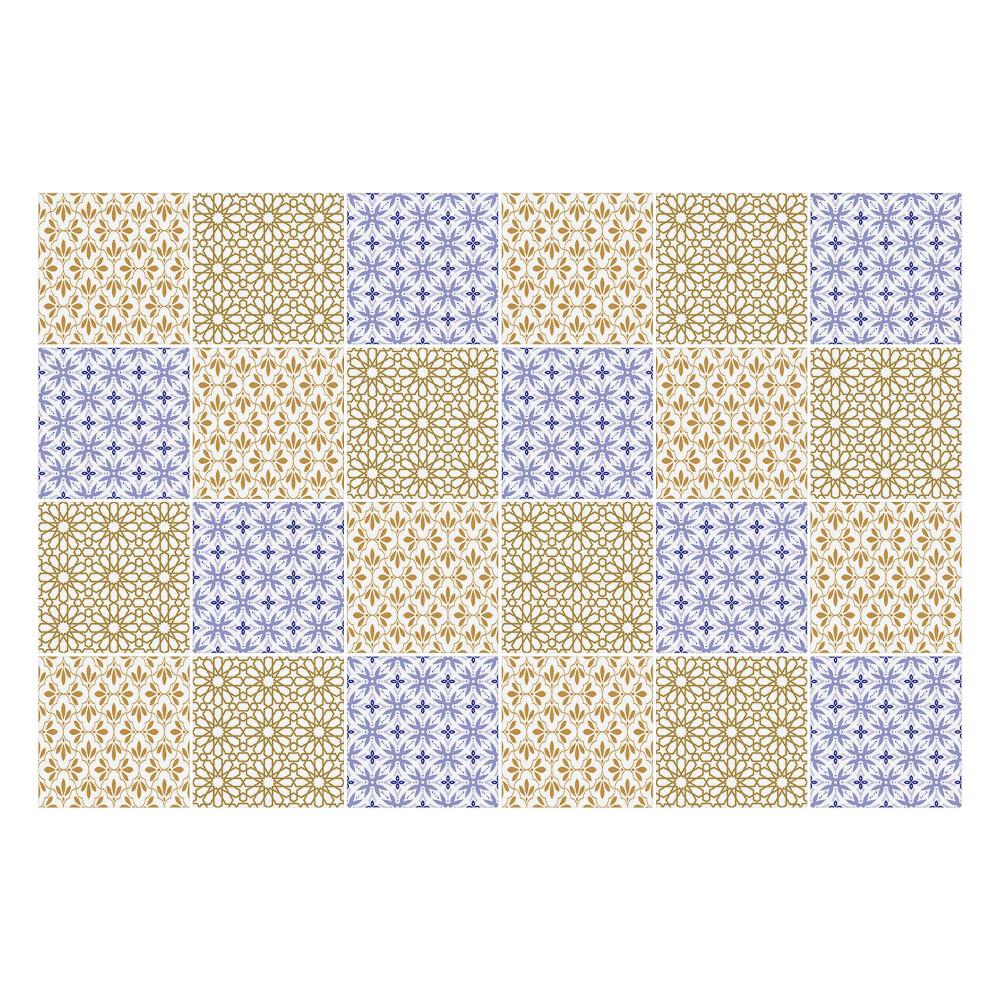 Csempe matrica Kis virág díszek