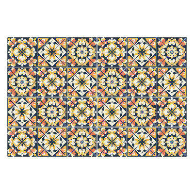 Csempe matrica Mintás retro mozaik