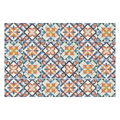 Öntapadós csempe matrica Mintás vintage mozaik