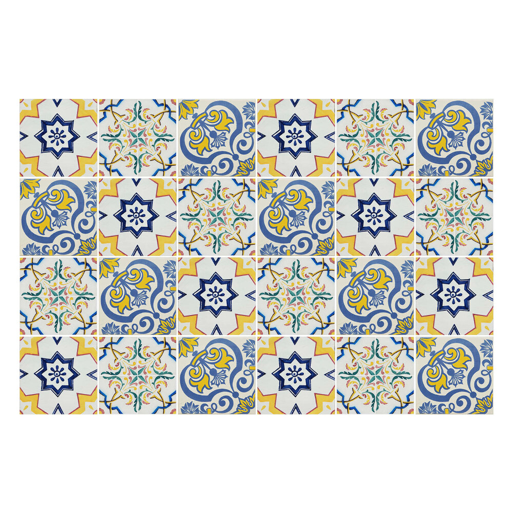 Csempe matrica Vintage retro gyönyörű mozaik