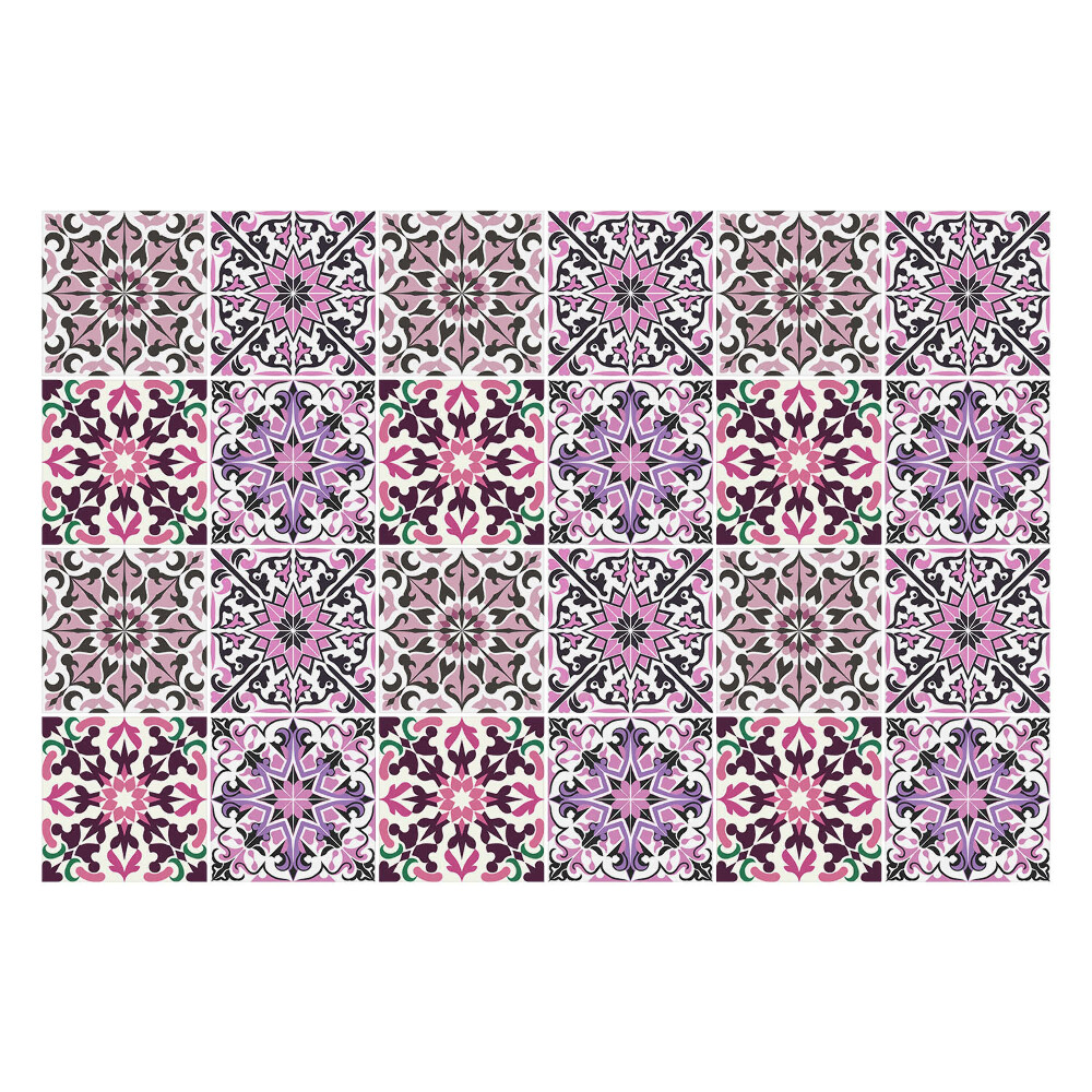 Öntapadós csempe matrica Pasztell díszítésű mozaik