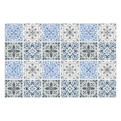 Öntapadós csempe matrica Klasszikus csempe díszekkel