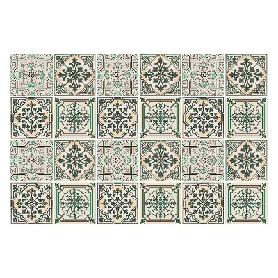 Csempe matrica Virágos motívumok csempékben