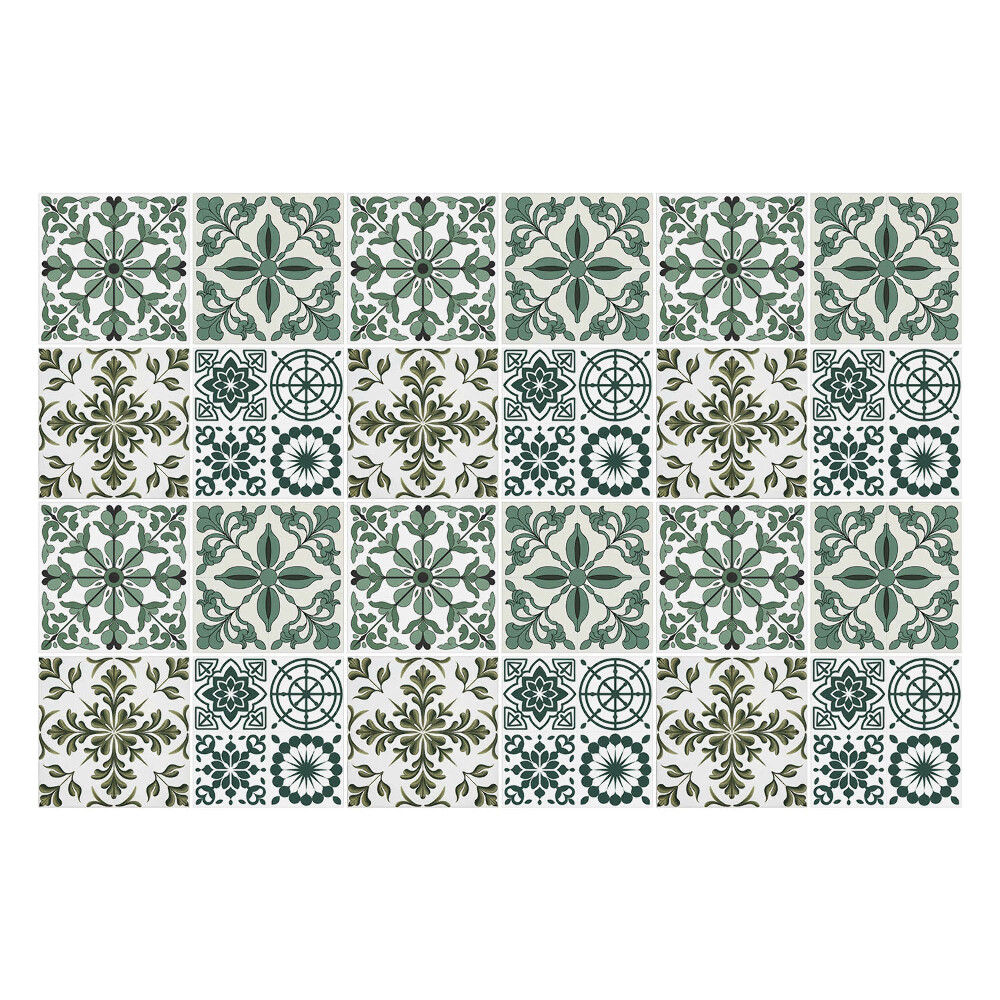 Csempe matrica Klasszikus virágmotívumok