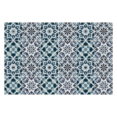 Öntapadós csempe matrica Virágos geometria