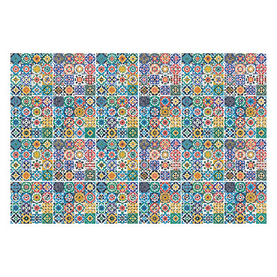 Öntapadós csempe matrica Mozaik színes csempe