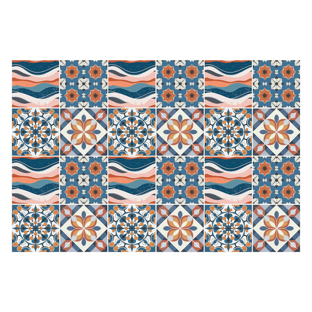 Csempe matrica Pasztell keleti minták