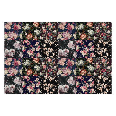 Öntapadós csempe matrica Virágkötészeti