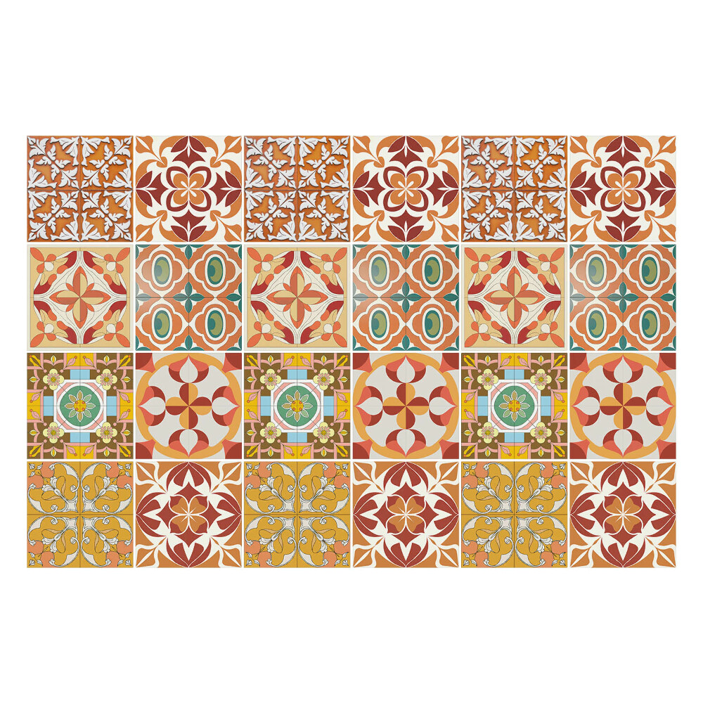 Csempe matrica Vintage csempe kompozíció