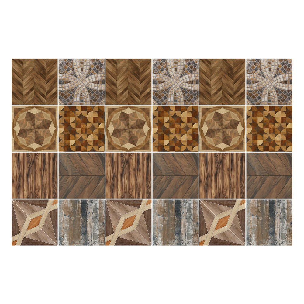 Öntapadós csempe matrica Fa mozaik