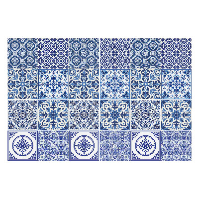 Öntapadós csempe matrica Geometrikus virágmotívumok