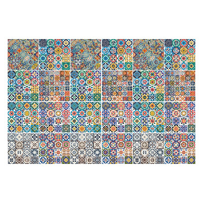 Öntapadós csempe matrica Színes kis mozaik