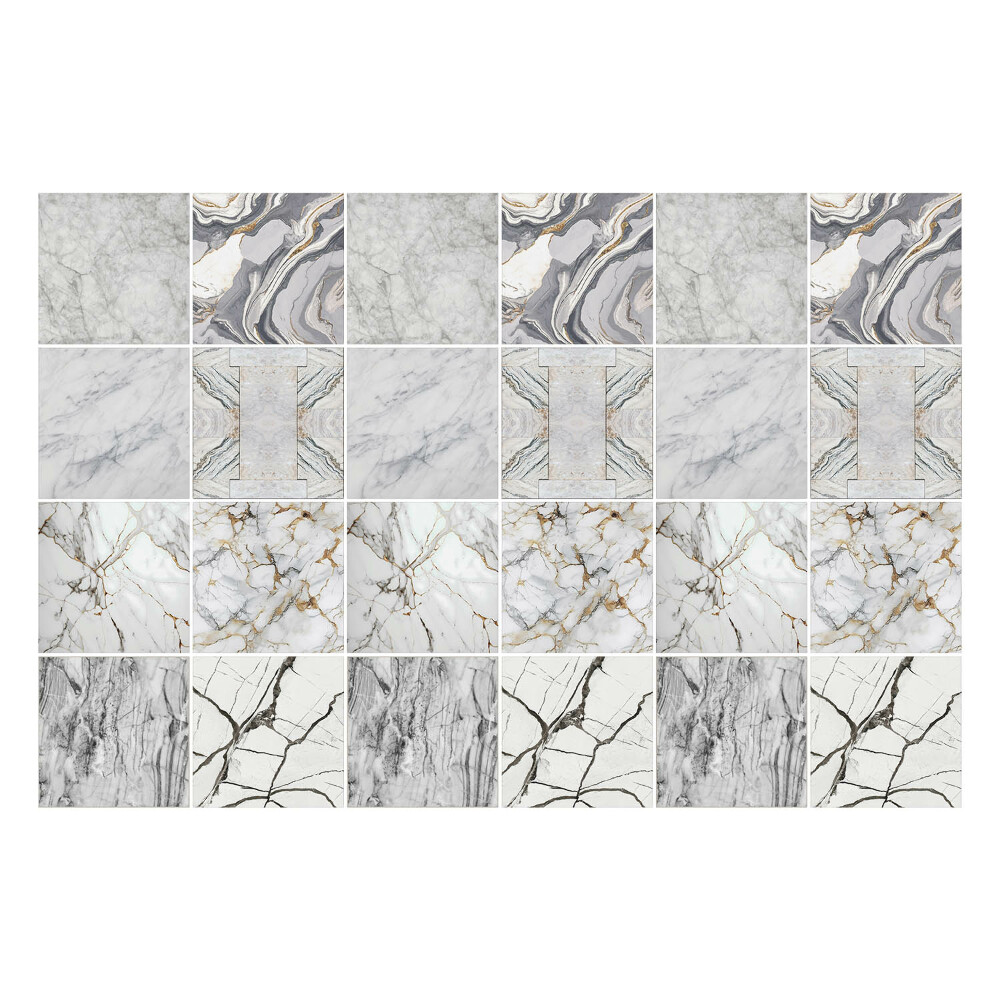 Öntapadós csempe matrica Elegáns márvány motívumok