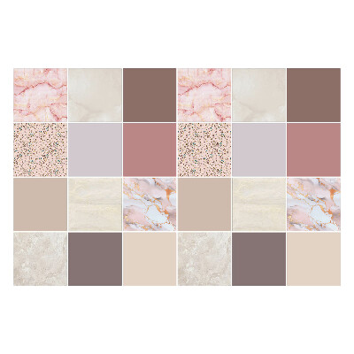 Öntapadós csempe matrica Mozaik különböző textúrákkal