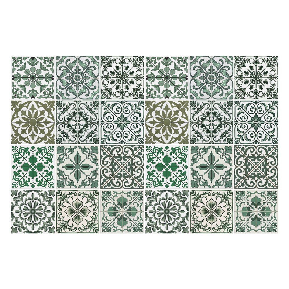 Csempe matrica Klasszikus növényi motívumok