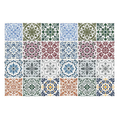 Öntapadós csempe matrica Színes csempe kompozíció