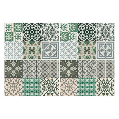 Csempe matrica Növényi és geometriai motívumok