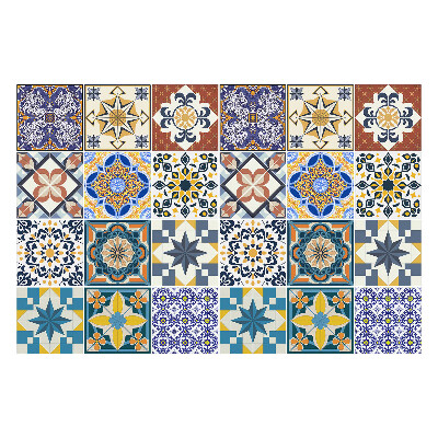 Öntapadós csempe matrica Csempe díszítő motívumokkal