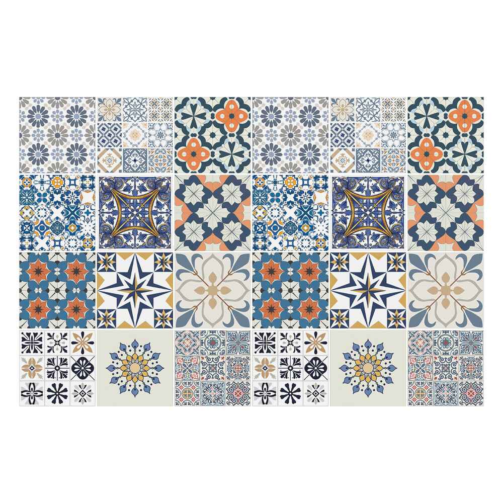 Öntapadós csempe matrica Mozaik különböző motívumokkal