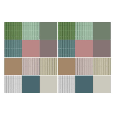 Csempe matrica Geometrikus színblokkok