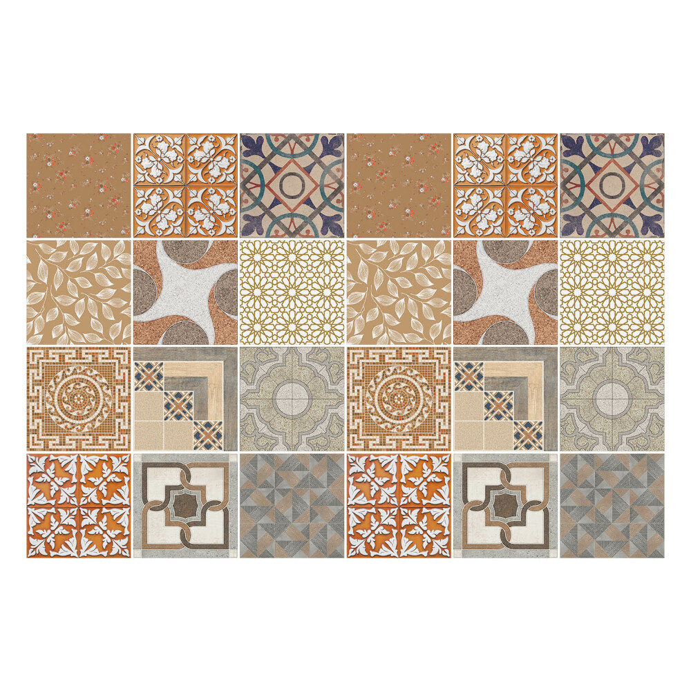 Öntapadós csempe matrica Különféle régi csempe