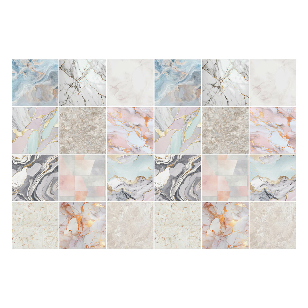 Öntapadós csempe matrica Elegáns márvány motívumok