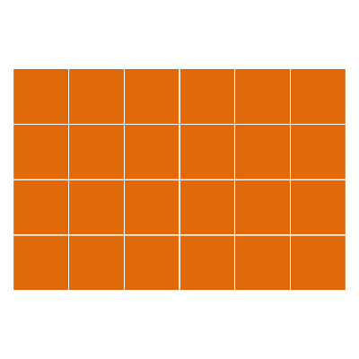 Öntapadós csempe matrica Szín Narancs