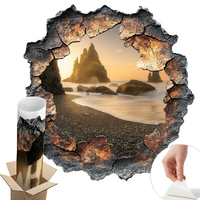 Falmatrica lyuk a falon 97x100 Vízkövek