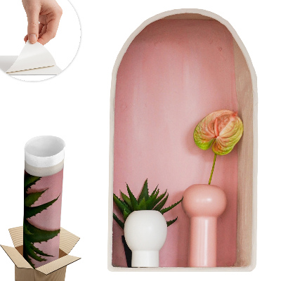 3d hatású falmatrica 58x100 Finom növényzet