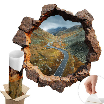 Falmatrica lyuk a falon 100x99 Hegyi túra