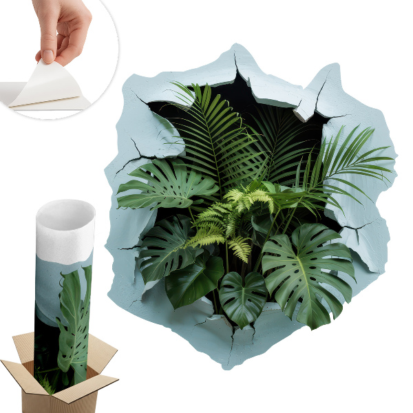 Falmatrica lyuk a falon 90x100 Növényrobbanás