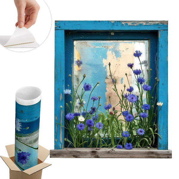 Dekoratív ablak falmatrica 88x100 Vidéki báj