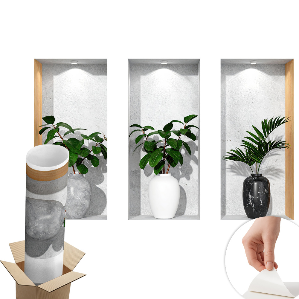 3d hatású falmatrica 100x62 Növényfülkék