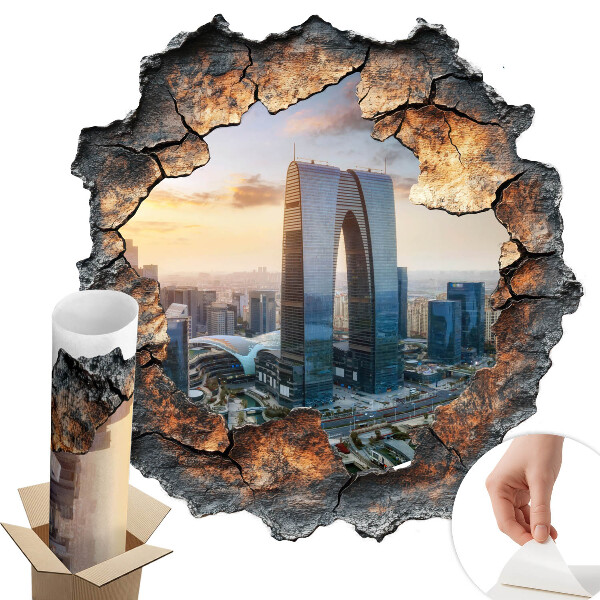 Falmatrica lyuk a falon 125x130 A jövő városa