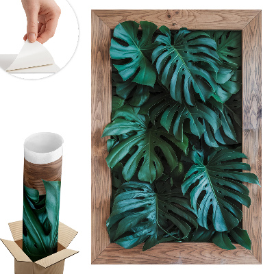 3d hatású falmatrica 87x130 Zöld kompozíció