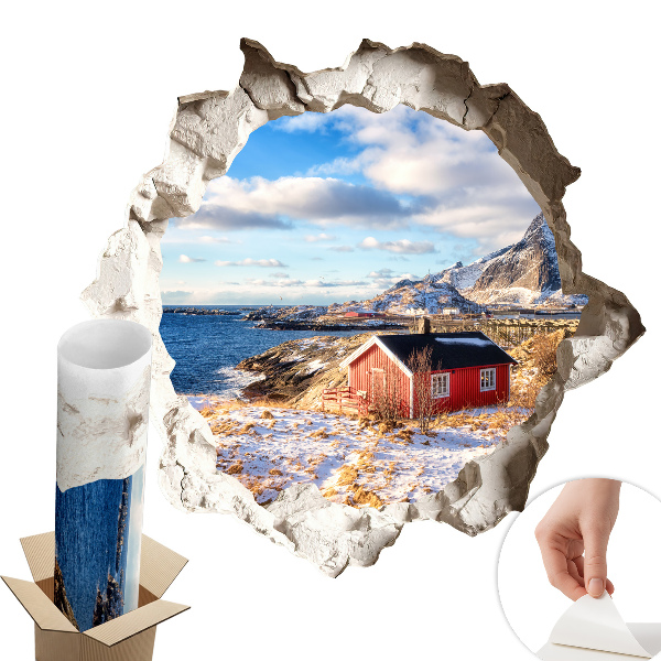 Falmatrica lyuk a falon 130x123 Téli táj